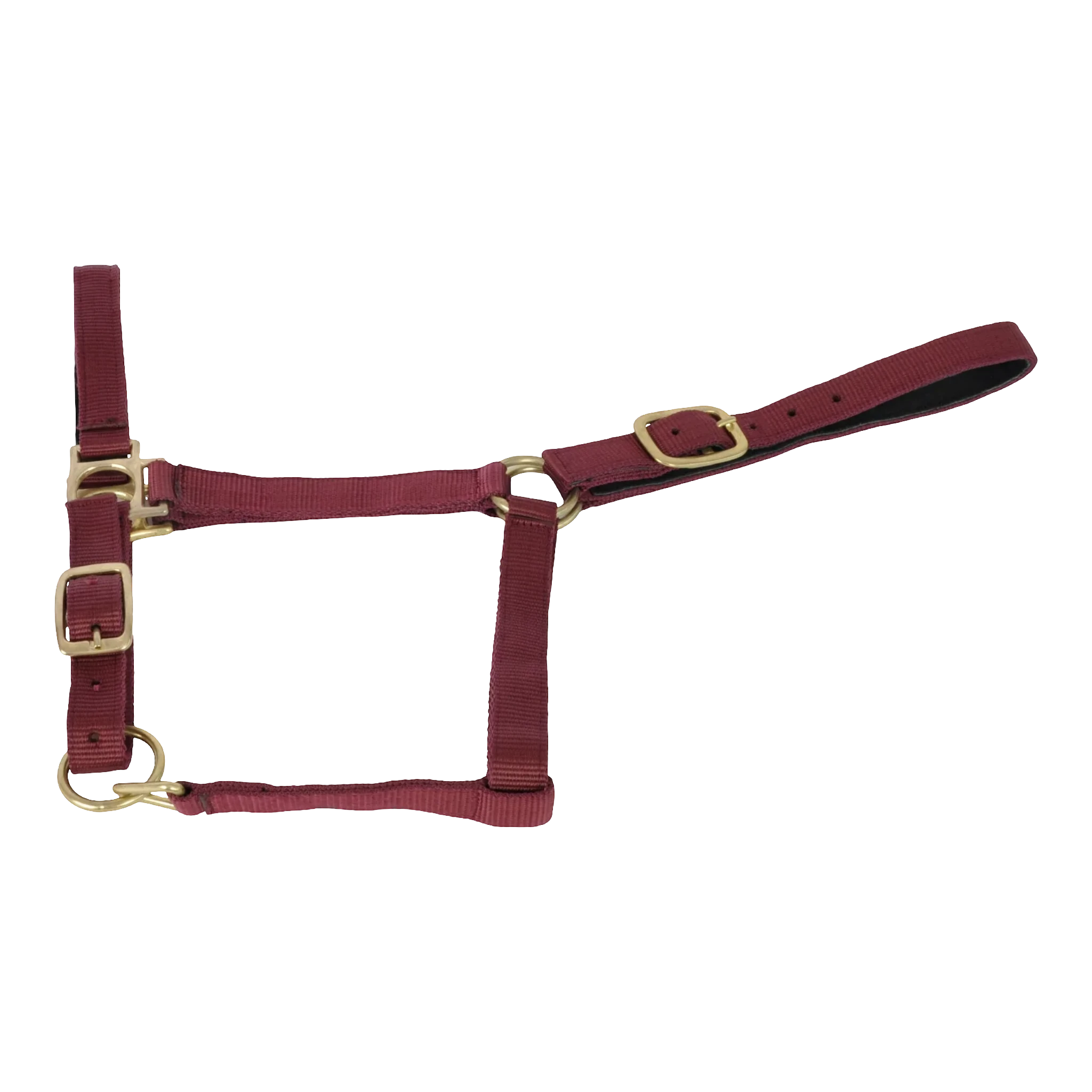 TdeT - Synthetic suede-lined halter burgundy
