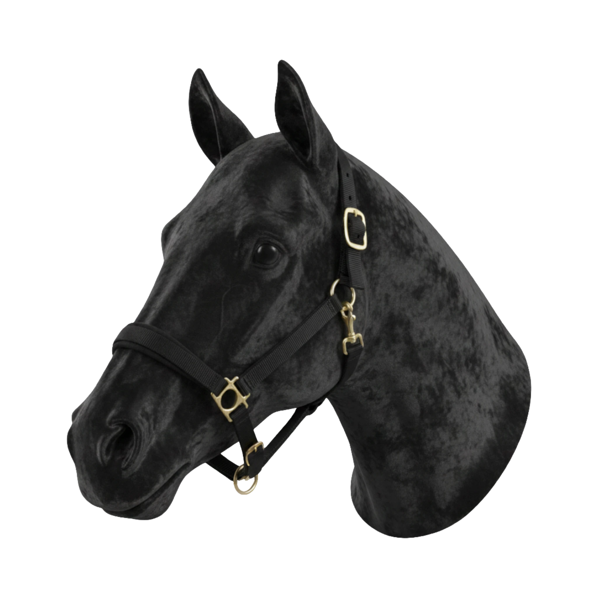 TdeT - Synthetic suede-lined halter black