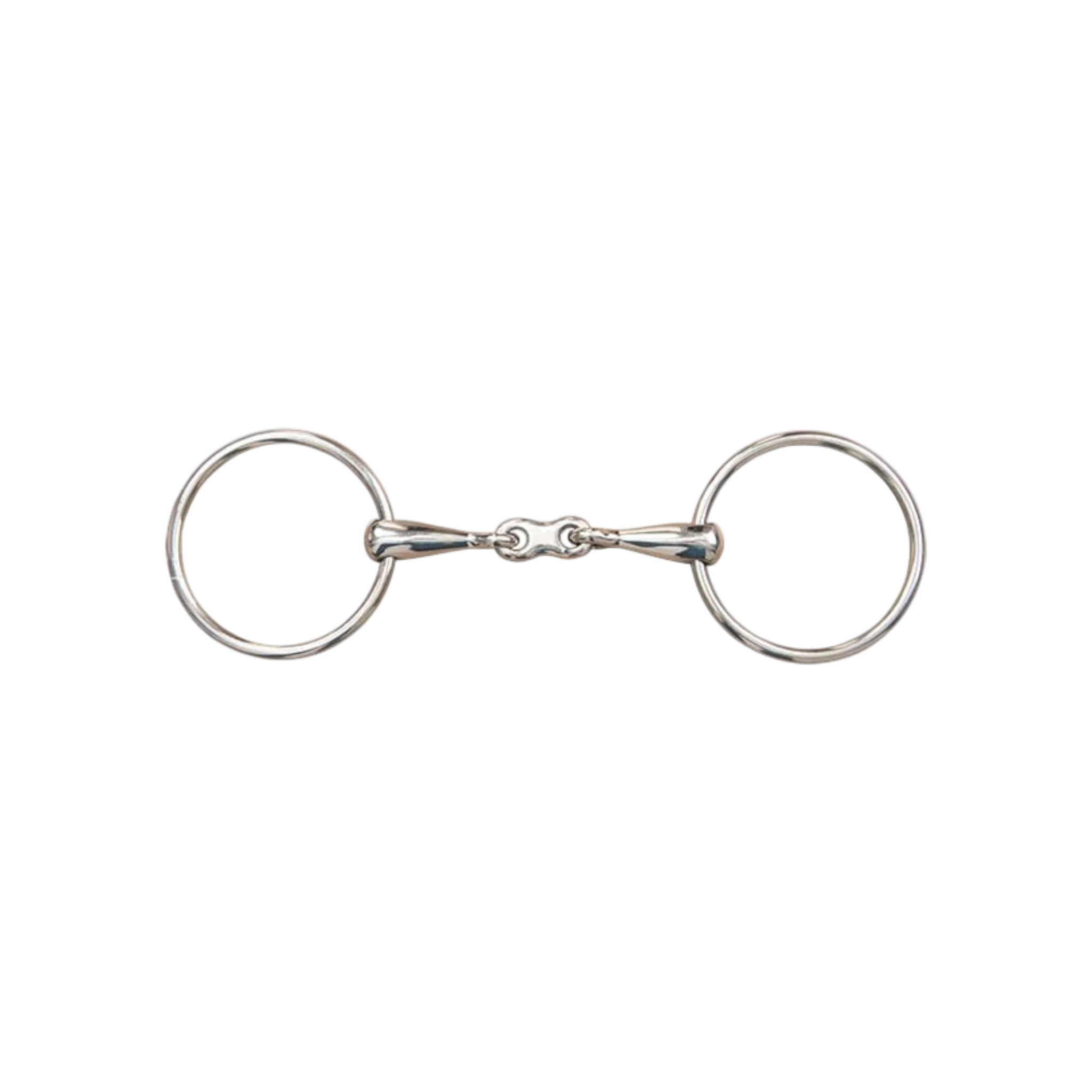 Mors D'Eau Simple Cassé Poney AMKA - Épaisseur 12 Mm - Anneaux 50 Mm - Tailles 7,5 à 10,9 Cm