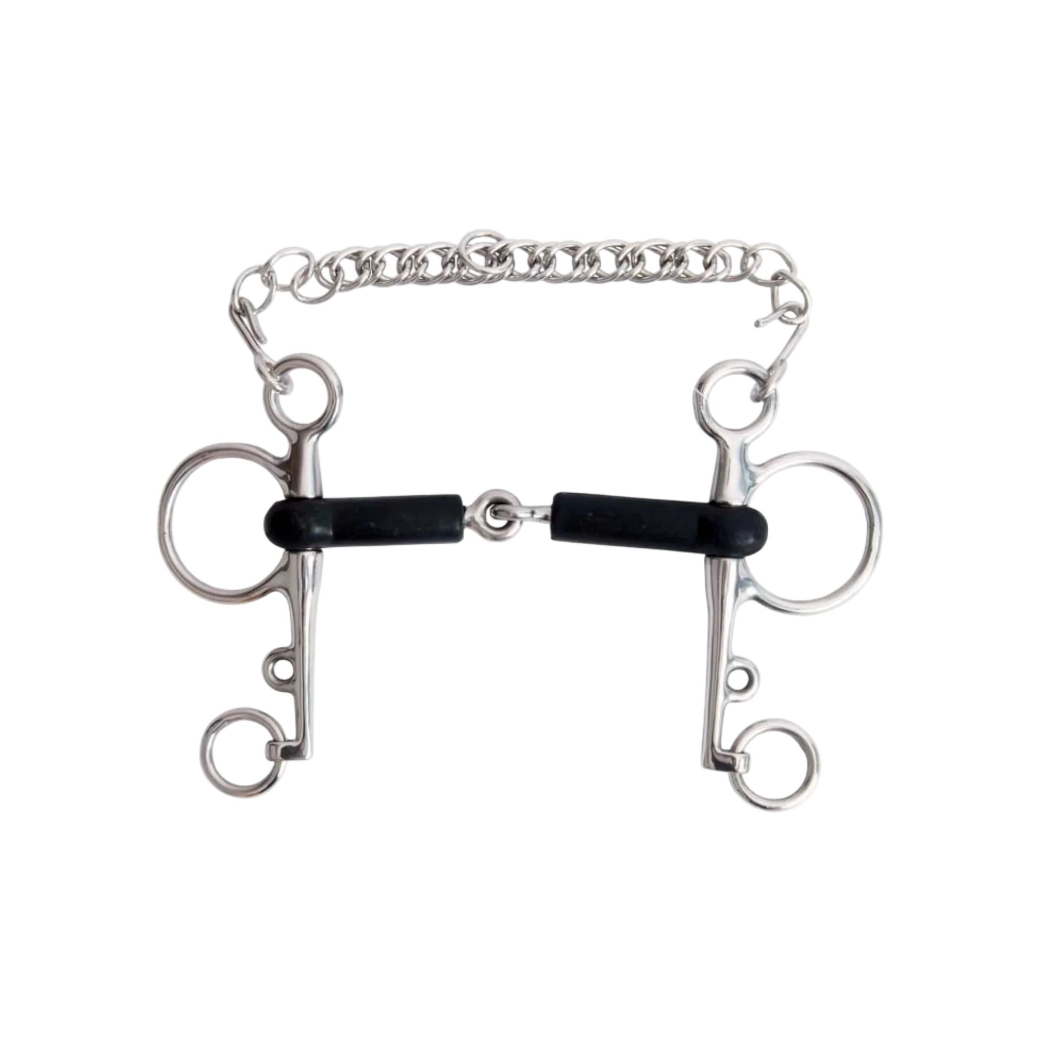 TdeT - Mors Pelham caoutchouc branches moyennes