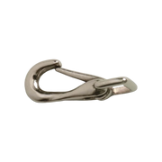 TdeT - Mousqueton à languette oeil carré acier nickelé