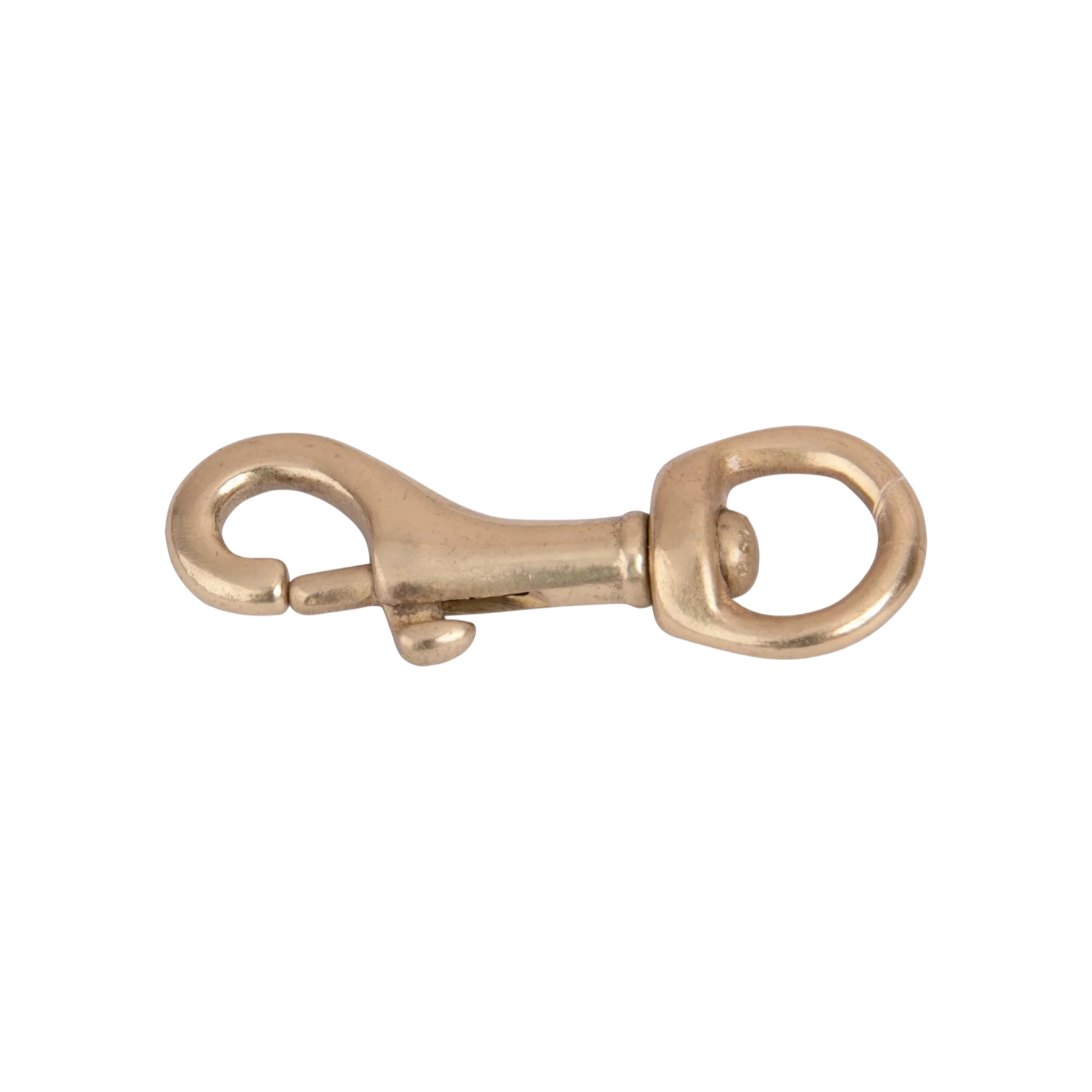 TdeT - Mousqueton à pompe oeil rond laiton