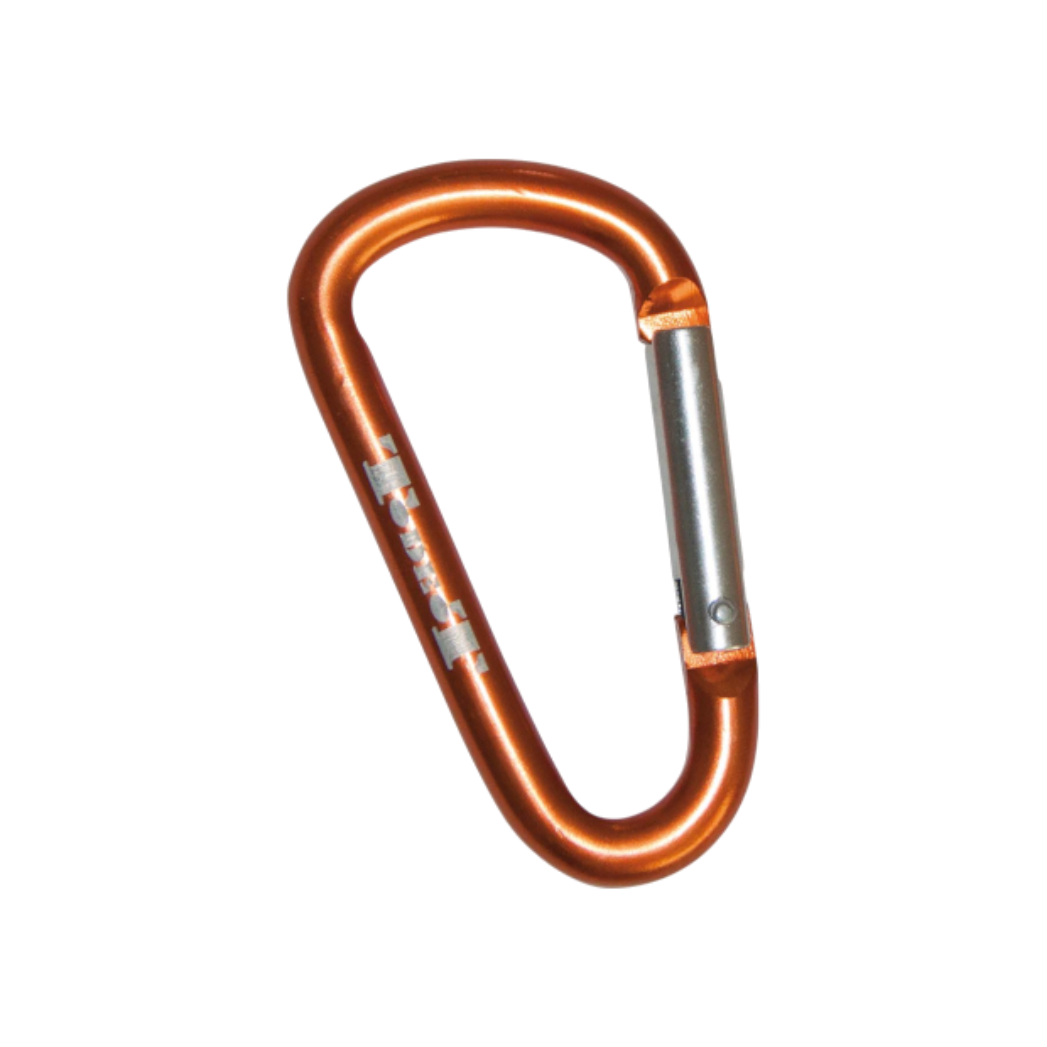 TdeT - Mousqueton pompier aluminium orange