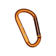 TdeT - Mousqueton pompier aluminium marron orange