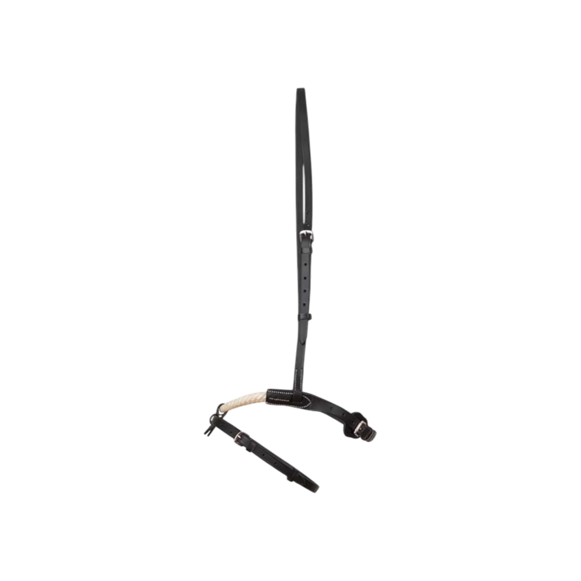 TdeT - Muserolle cuir et corde noir