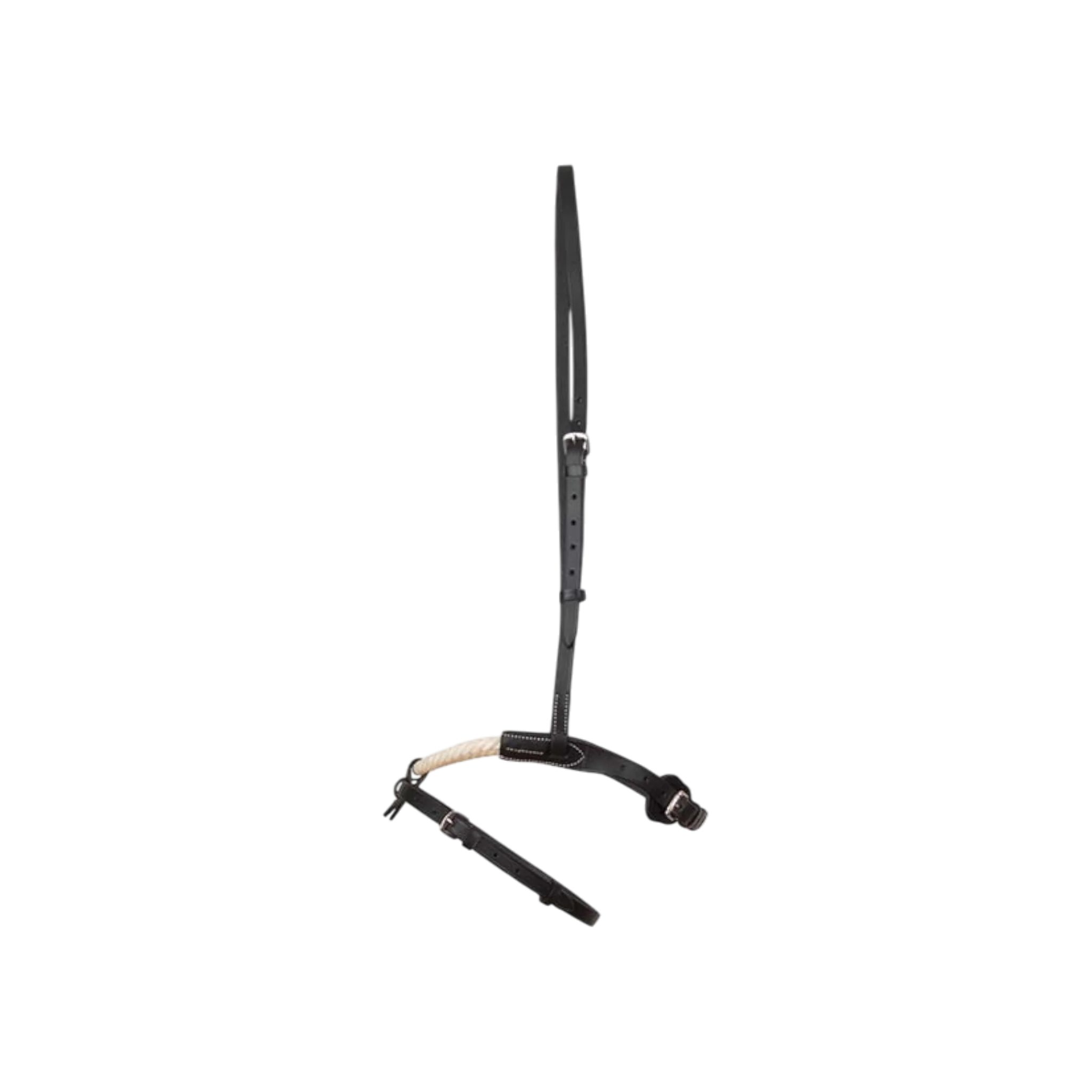 TdeT - Muserolle cuir et corde noir