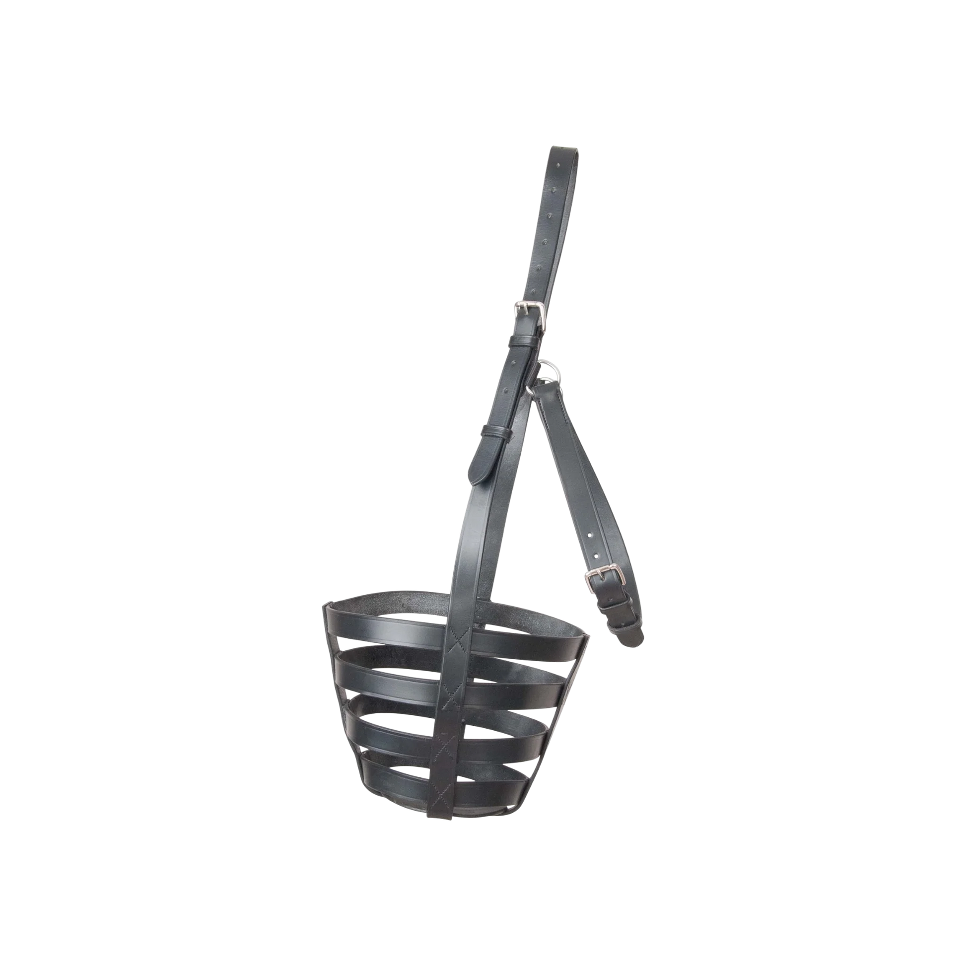 TdeT ^Panier de soin en cuir noir