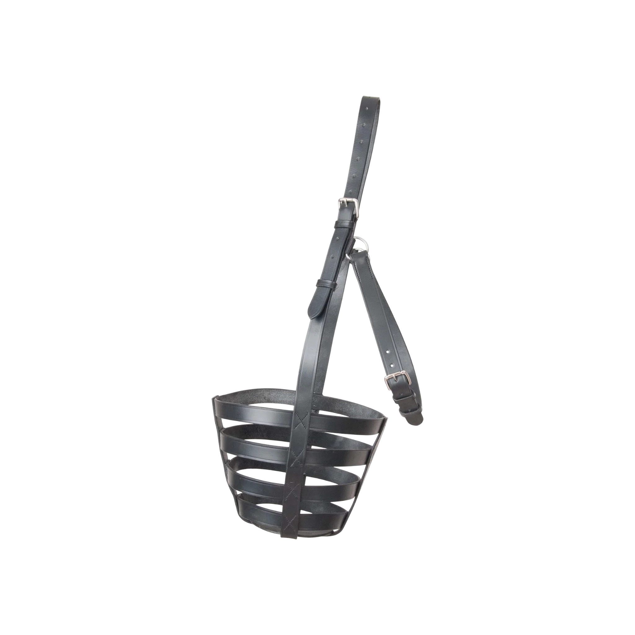 TdeT ^Panier de soin en cuir noir