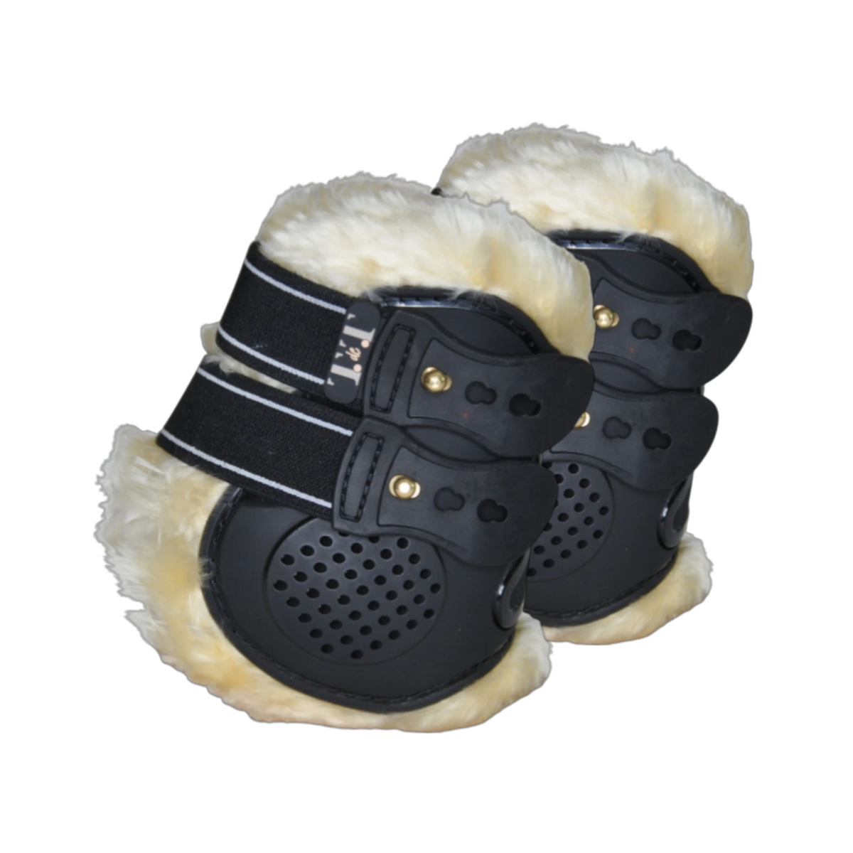 TdeT - Protège-boulets Proteck Compet mouton noir naturel