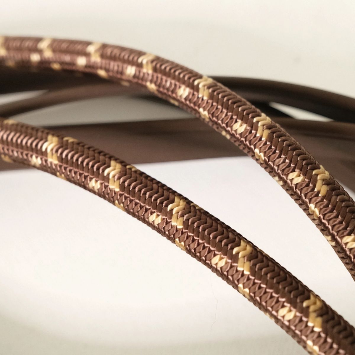 TdeT - Rênes allemandes Biotack® et corde marron
