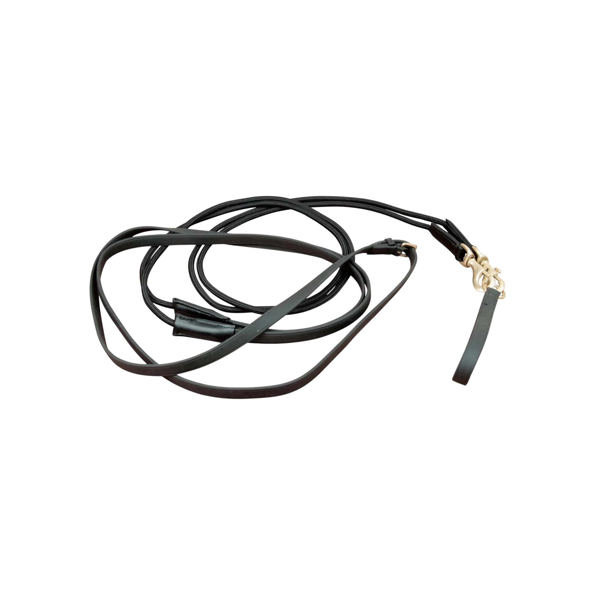 TdeT - Rênes allemandes Biotack® et corde noir uni