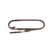 TdeT - Rênes allemandes cuir et corde marron