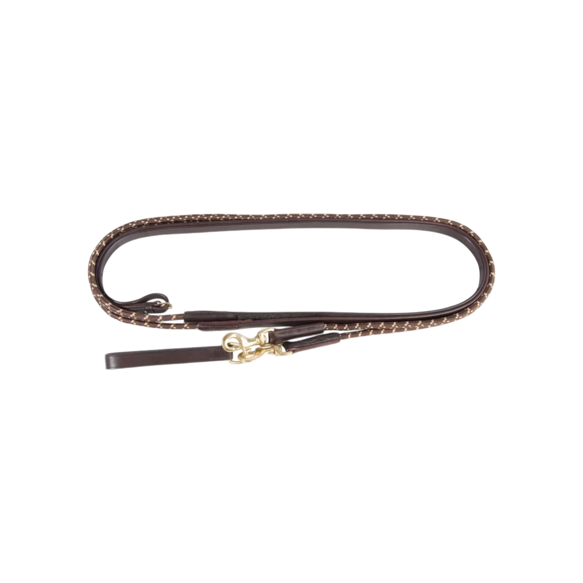 TdeT - Rênes allemandes cuir et corde marron