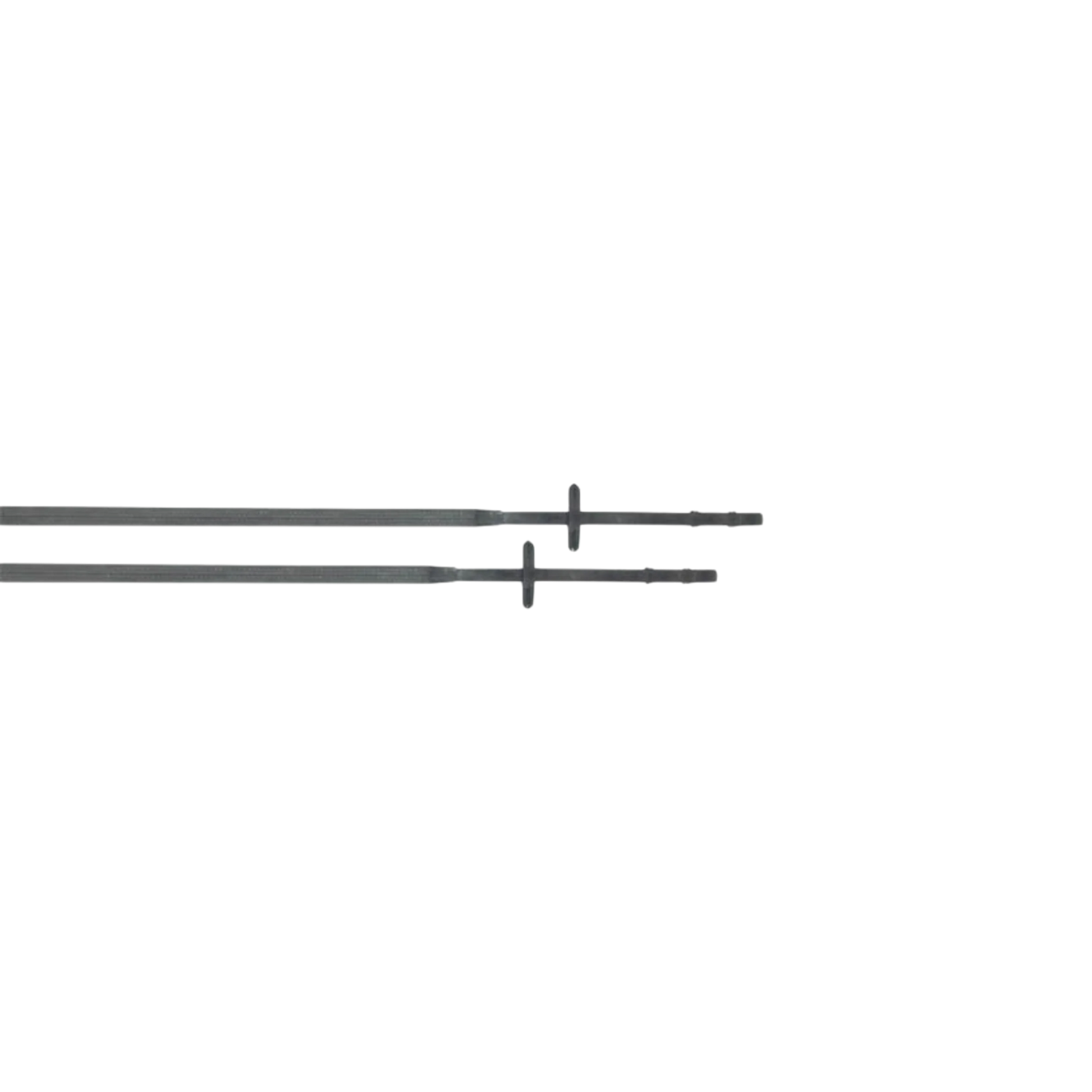 Rênes caoutchouc gros picots noir