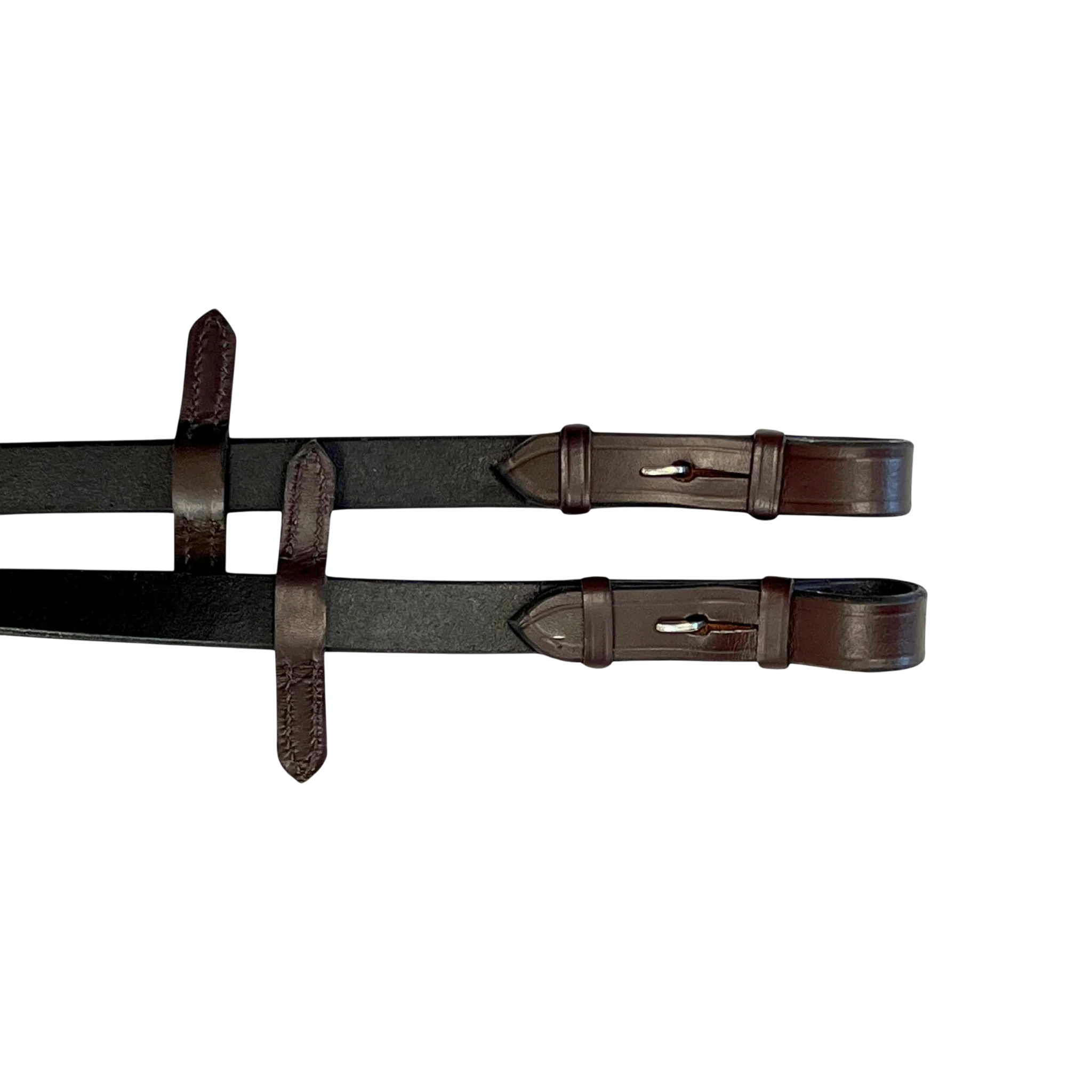 TdeT - Rênes caoutchouc orange petits picots