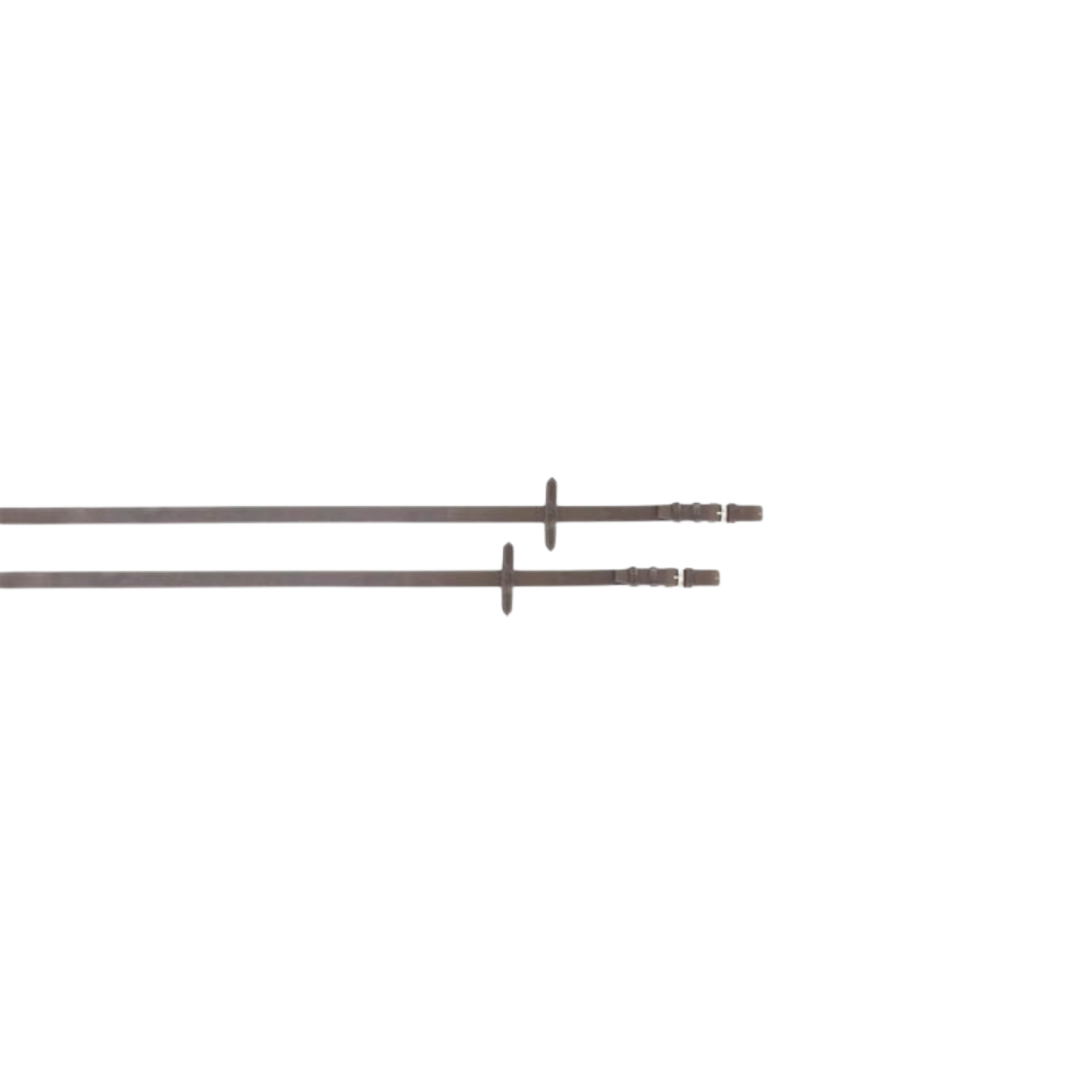 TdeT - Rênes cuir lisses havane foncé