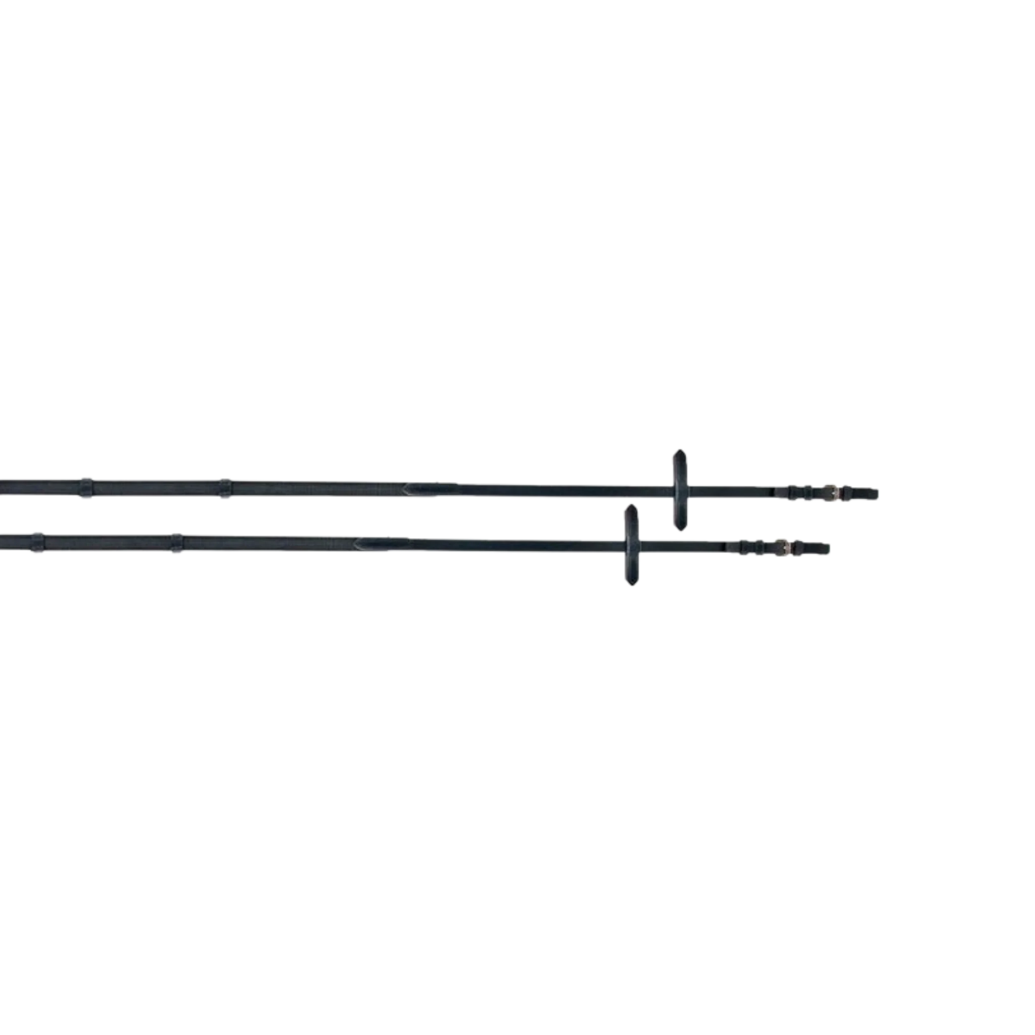 TdeT - Rênes super grip à arrêtoirs noir