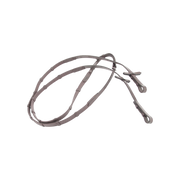 TdeT - Rênes ultra-grip à arrêtoirs havane foncé