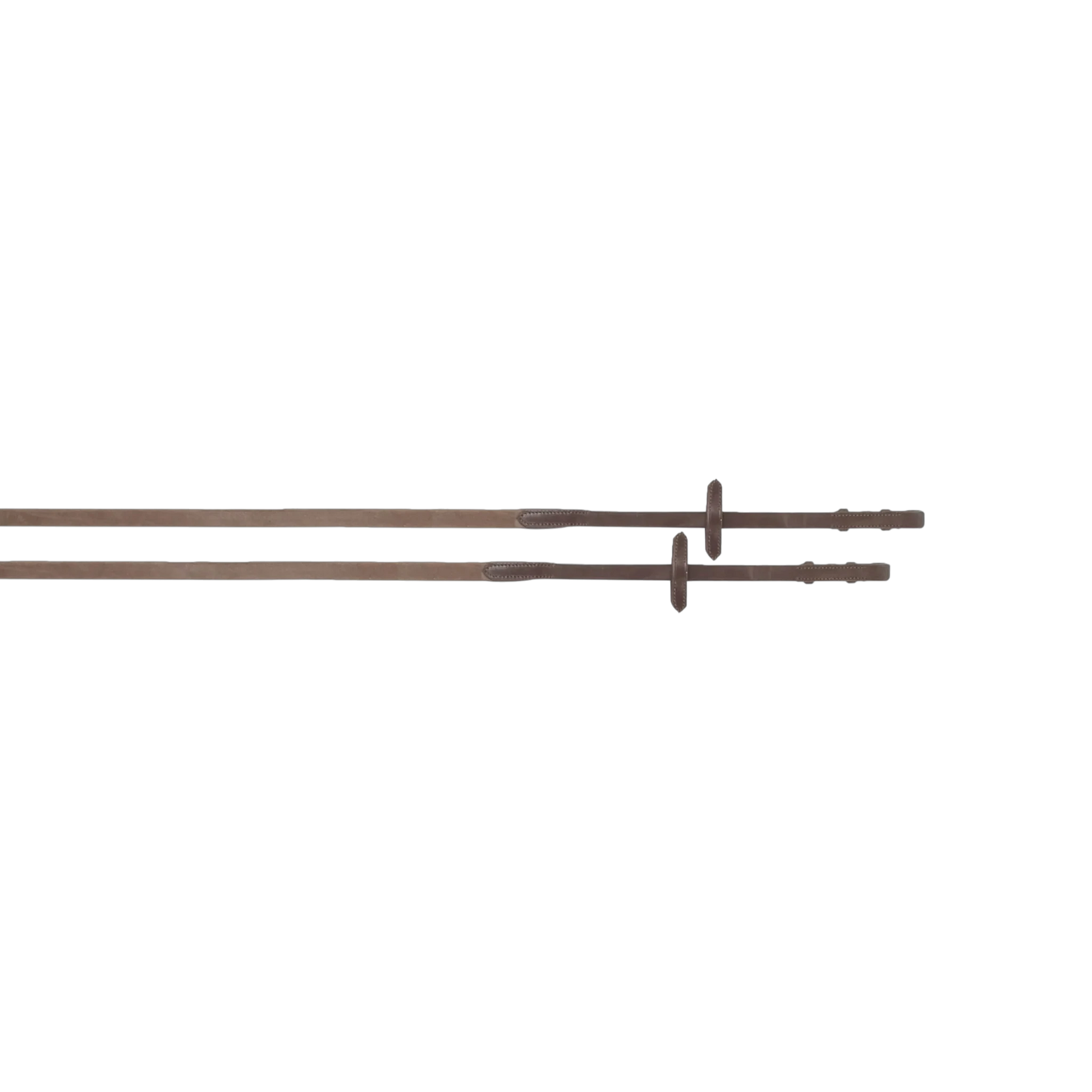 TdeT - Rênes ultra grip lisses havane foncé