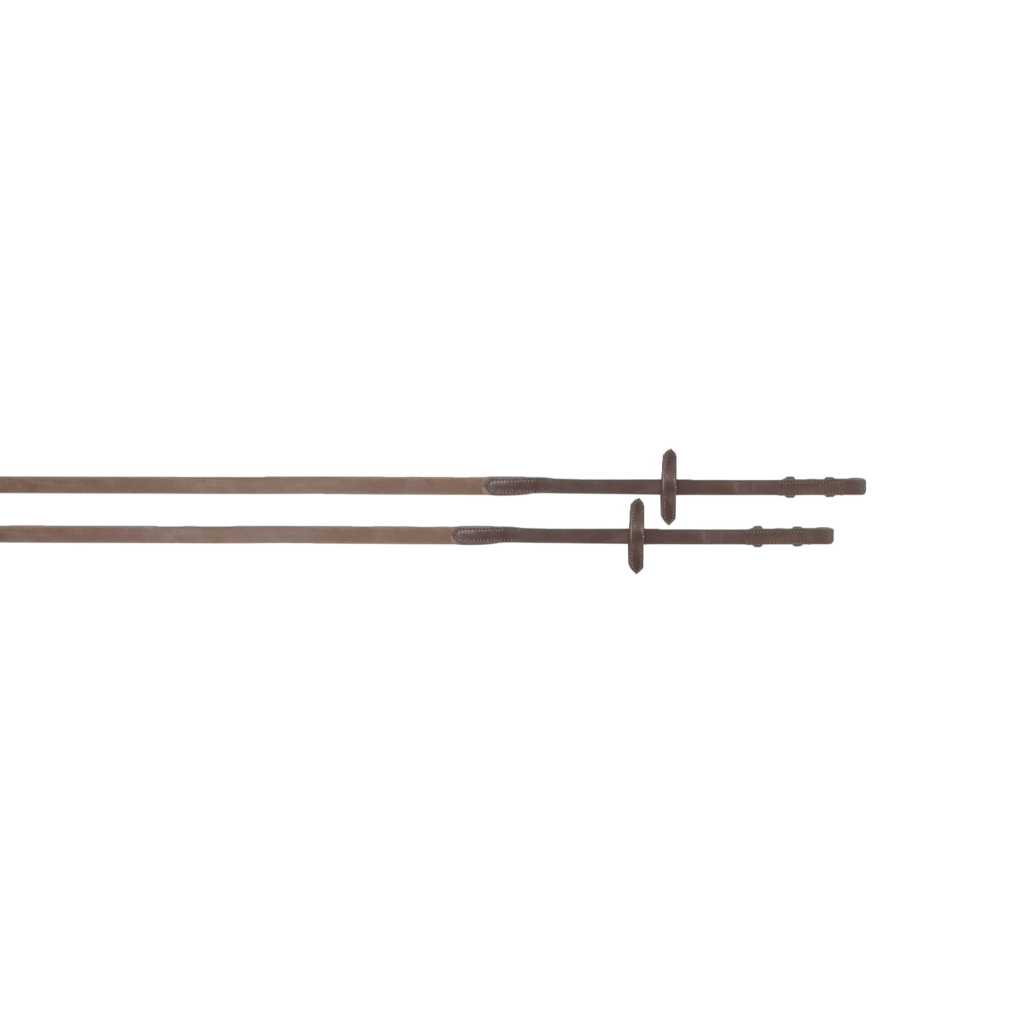 TdeT - Rênes ultra grip lisses havane foncé