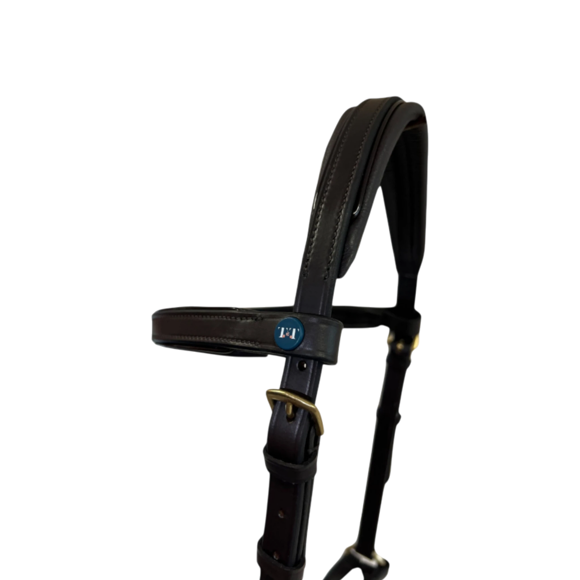 TdeT - Bridon Sidepull cuir No More havane foncé