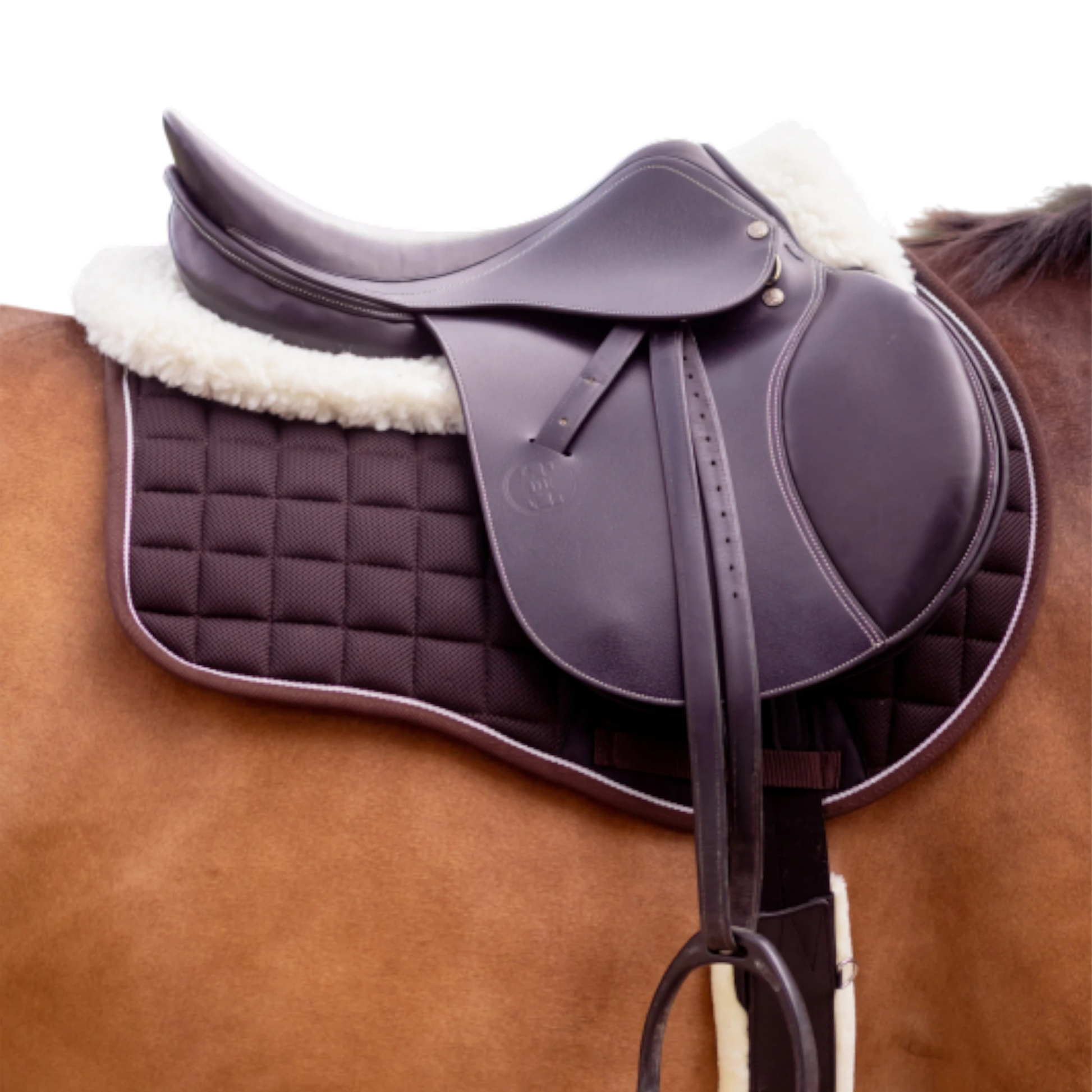 TdeT - Tapis de selle Air Mesh 2 marron