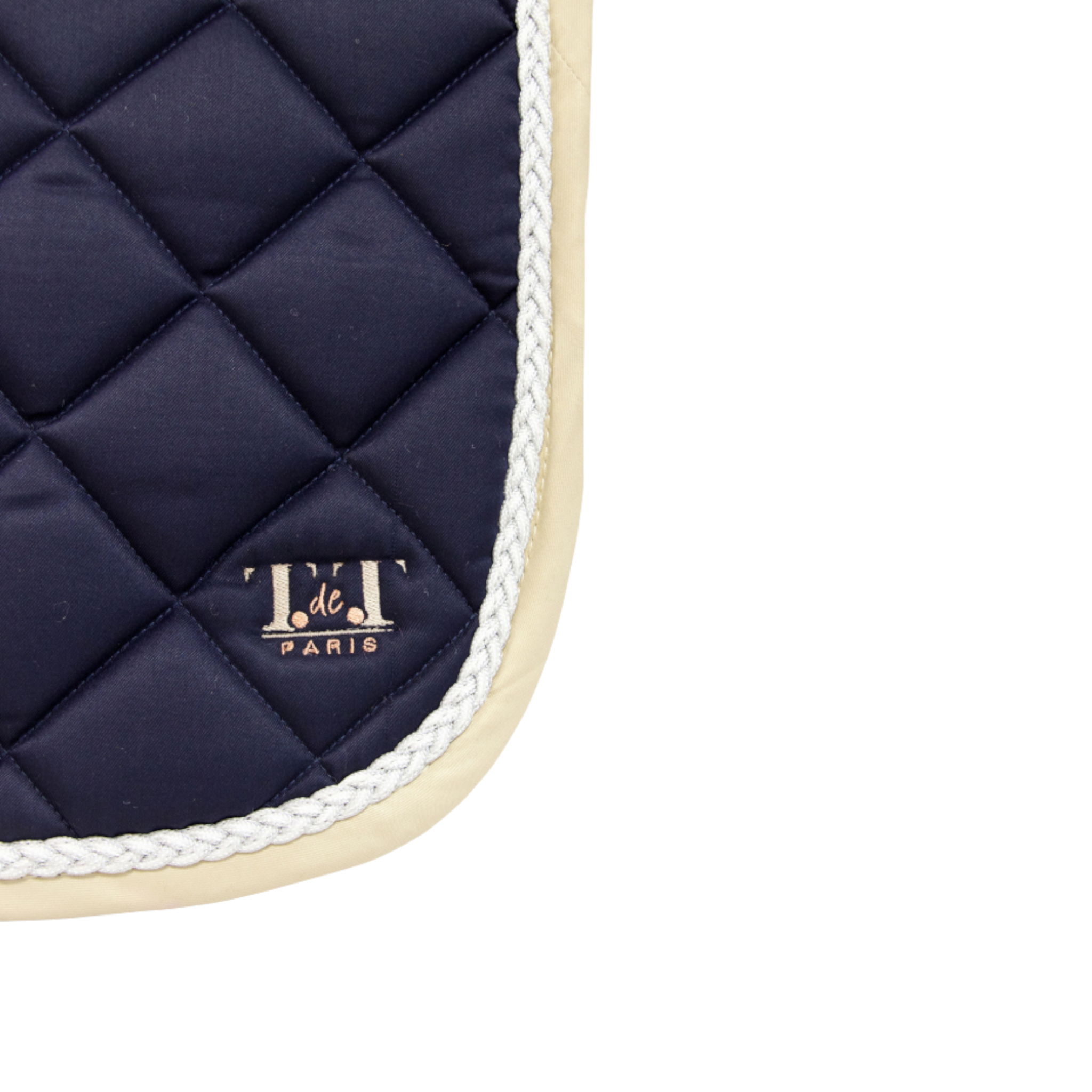 TdeT - Tapis de CSO Fontainebleau marine/ beige