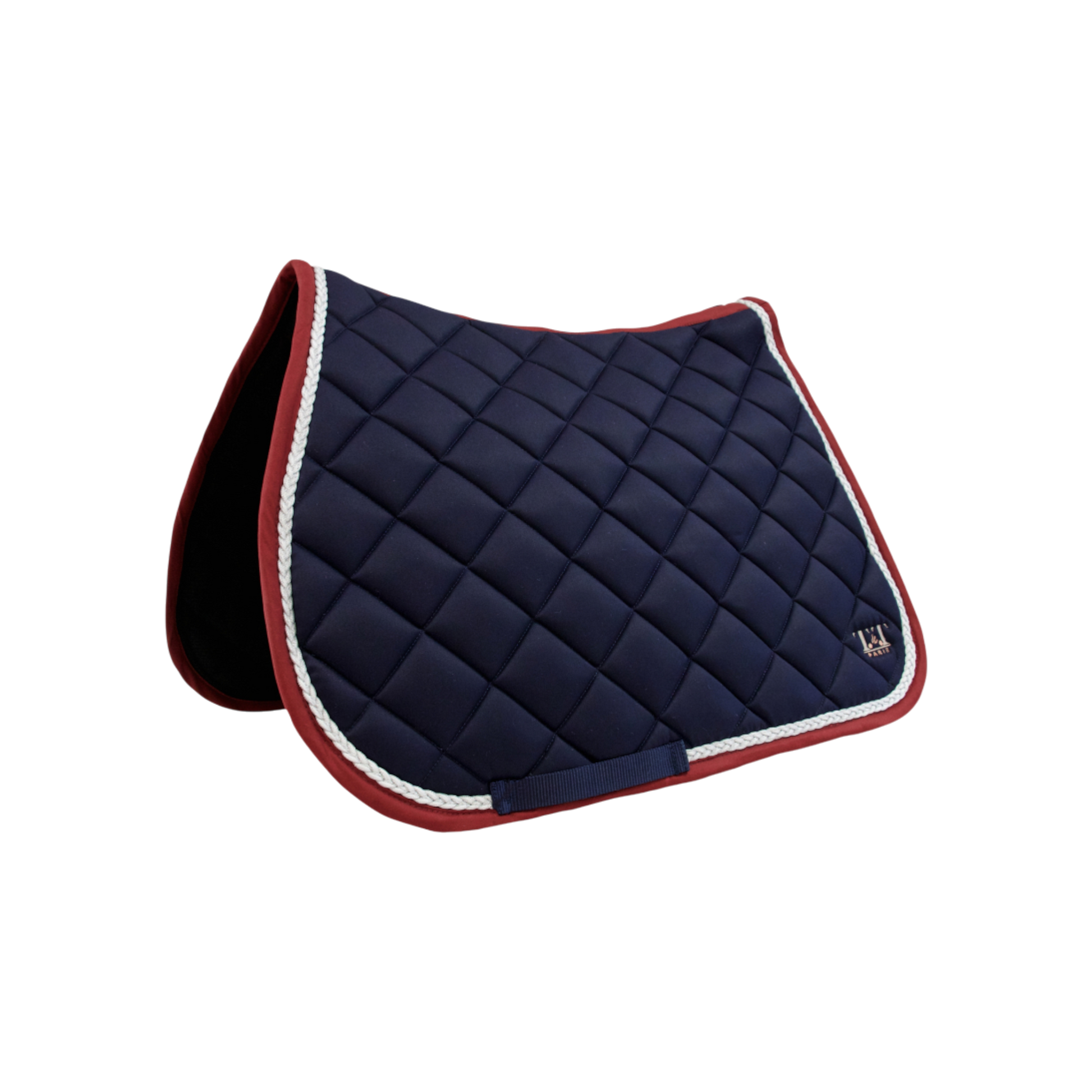 TdeT - Tapis de CSO Fontainebleau marine/ bordeaux