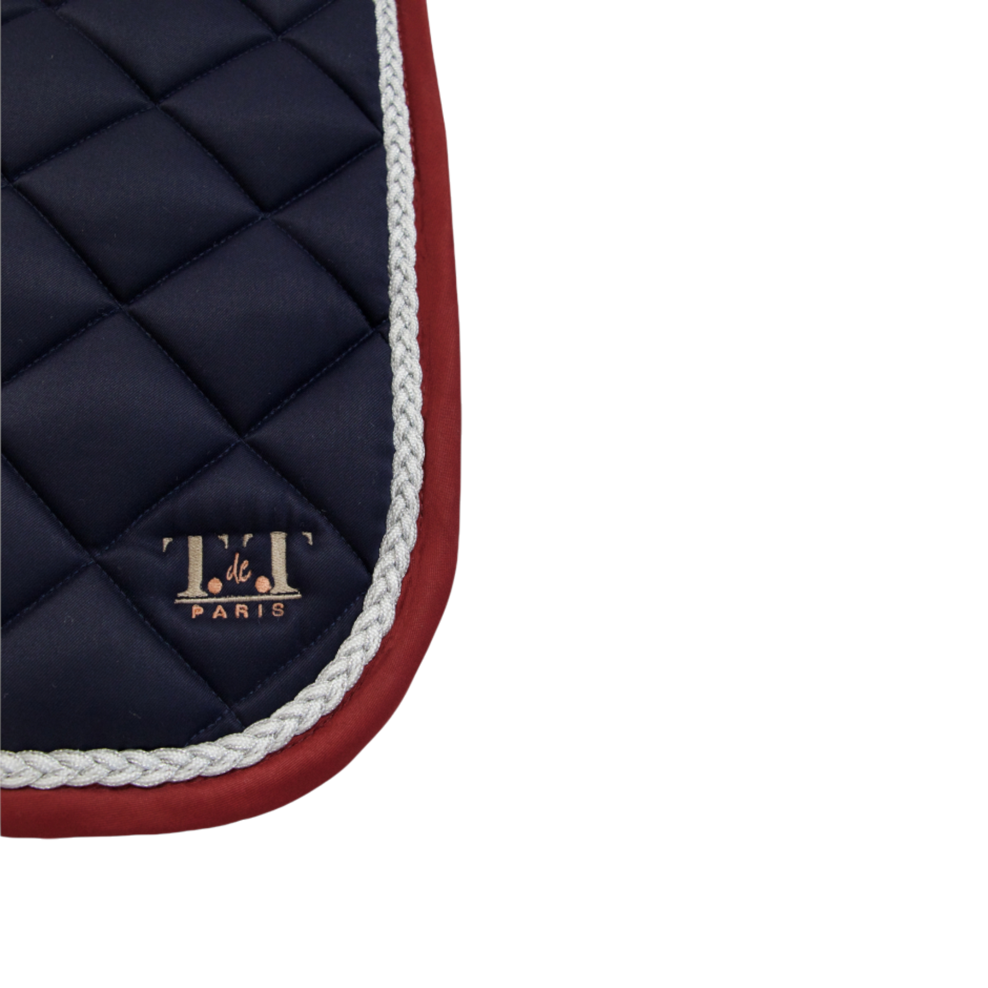 TdeT - Tapis de CSO Fontainebleau marine/ bordeaux