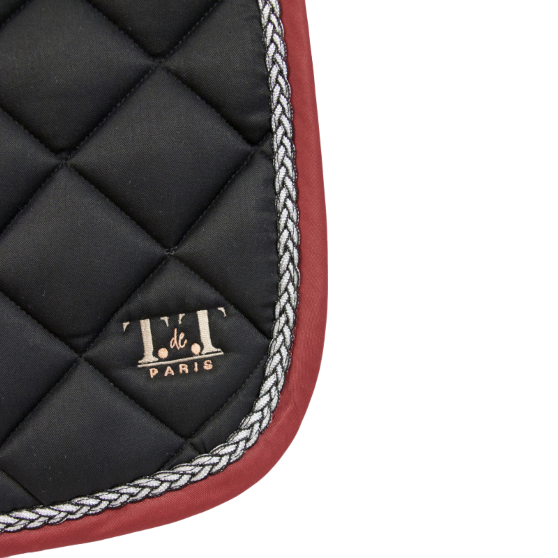 TdeT - Tapis de CSO Fontainebleau noir/ bordeaux