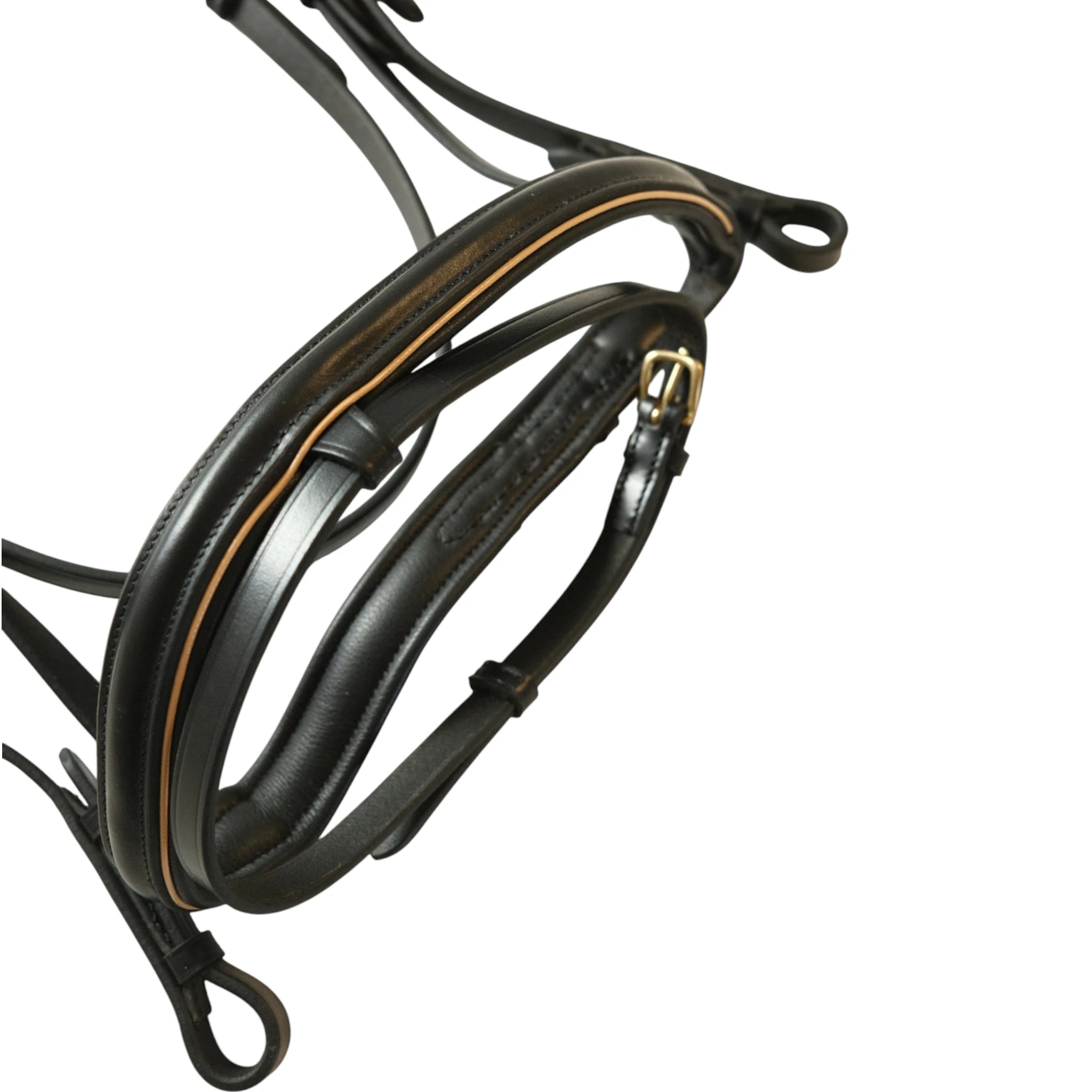 Tdet-Bridon anatomique Velazquez avec renes noir beige