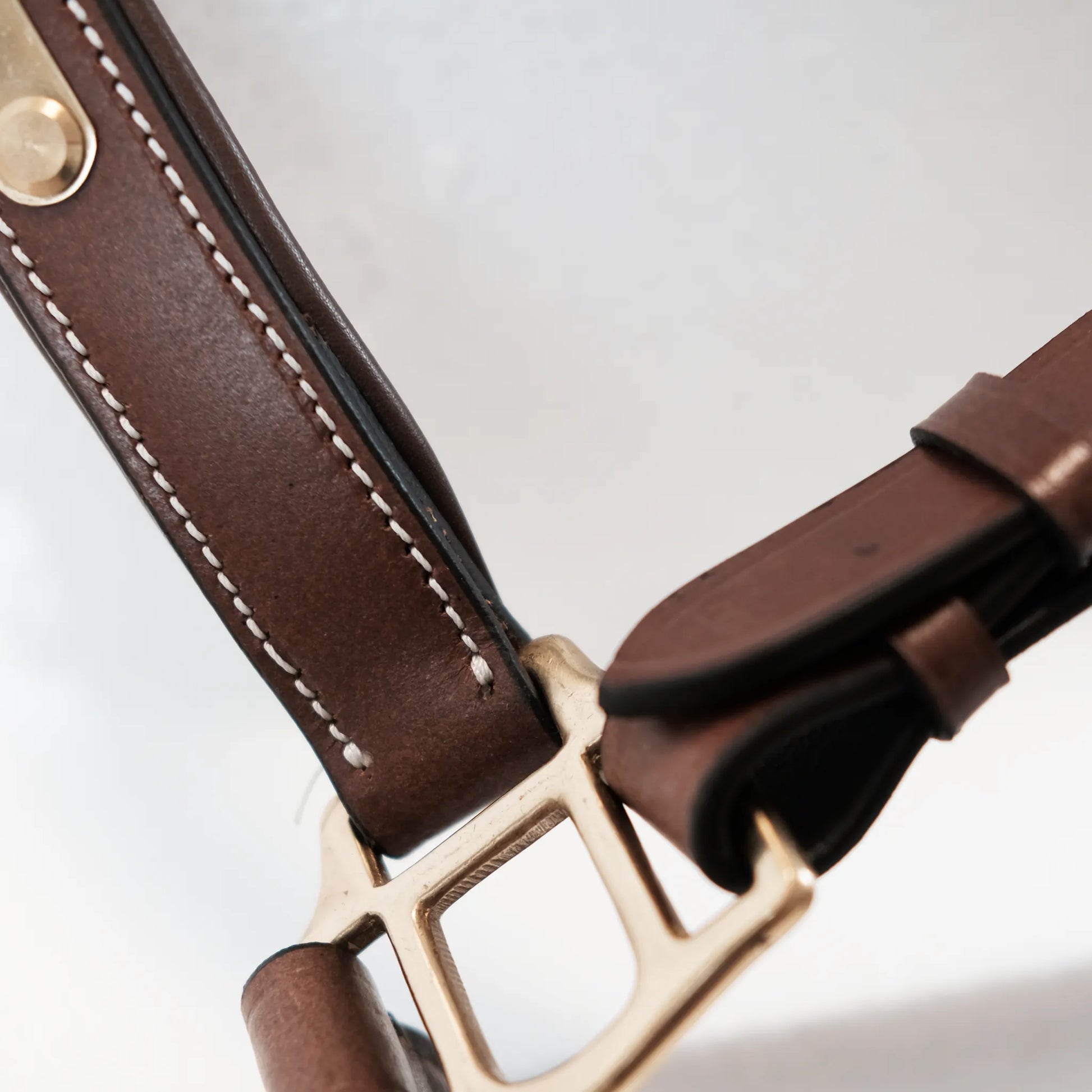 TdeT - Classic leather halter tobacco