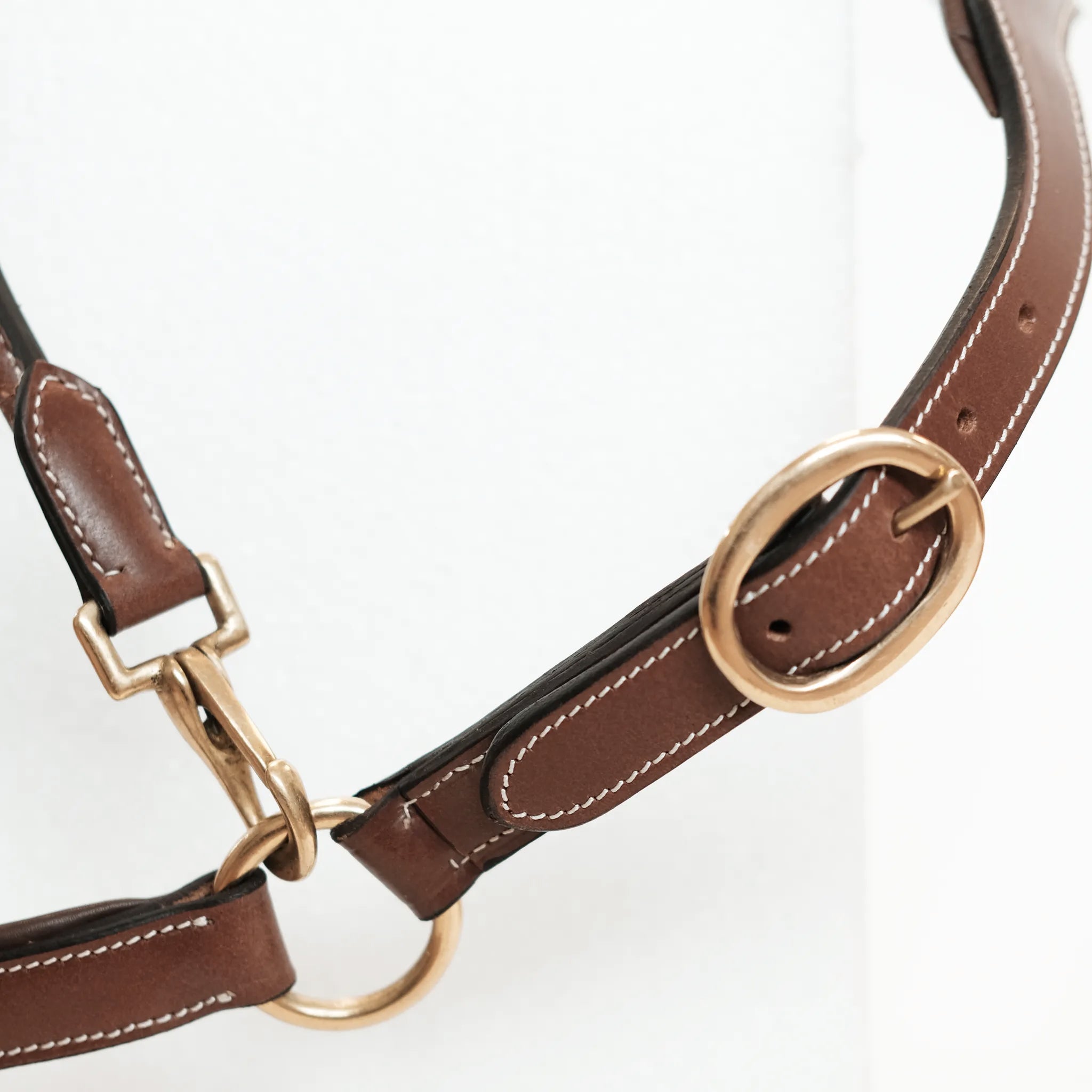 TdeT - Classic leather halter tobacco