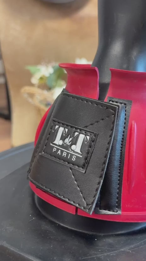 TdeT - Cloches caoutchouc velcro rouge