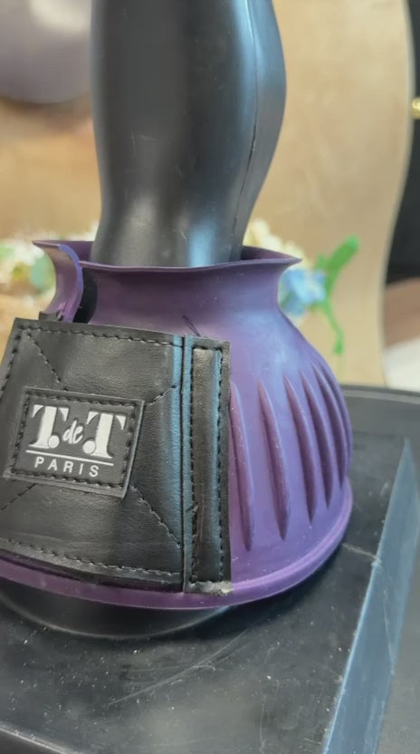 Charger la vidéo : TdeT - Cloches caoutchouc velcro violet