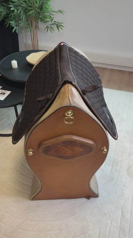 Charger la vidéo : TdeT - Tapis de selle Air Mesh 2 marron