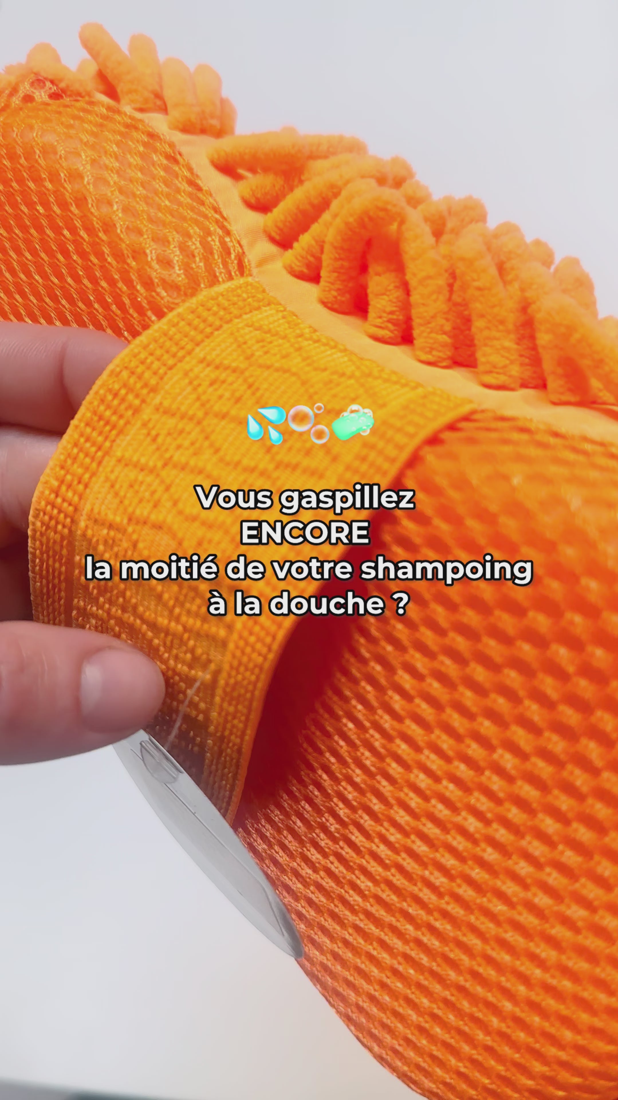 Charger la vidéo : Éponge mesh et micro-fibre