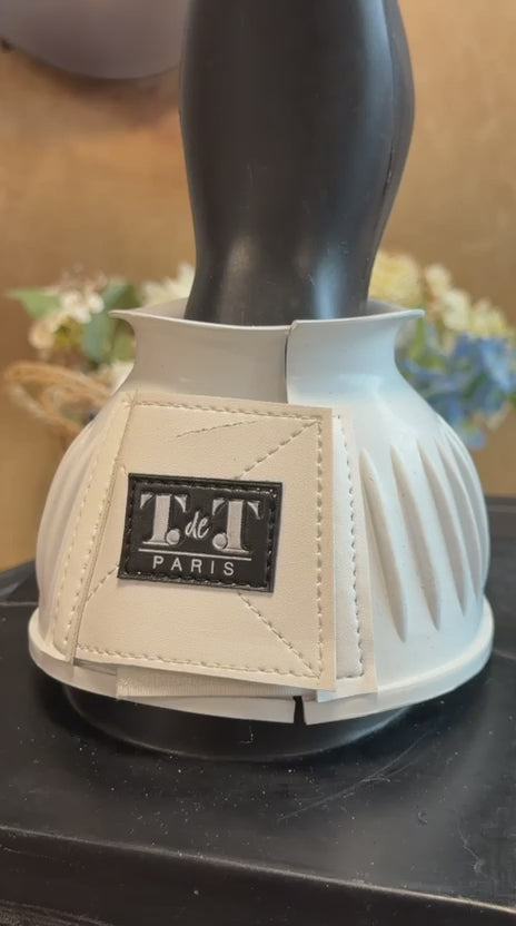 Charger la vidéo : TdeT - Cloches caoutchouc velcro blanc