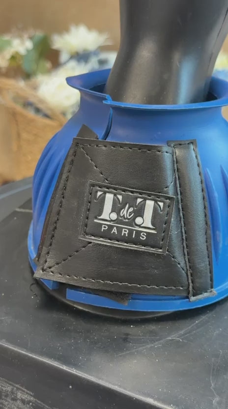 Charger la vidéo : TdeT - Cloches caoutchouc velcro bleu